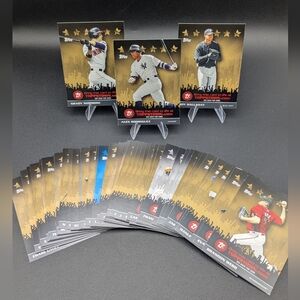 2009 Topps Ticket To ToppsTown + GOLD Complete Base Parallel Insert Set 1-50 Lot